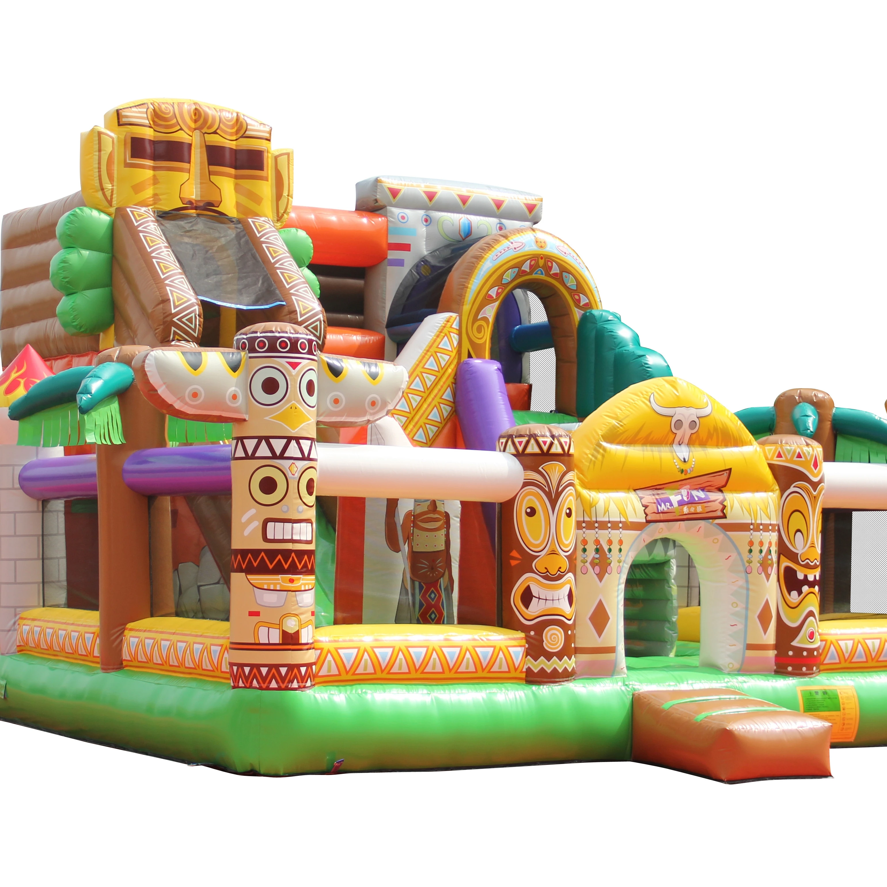 Hot Sell Family Amusement Inflatable Trampoline Castle Inflatable Bouncer Slide