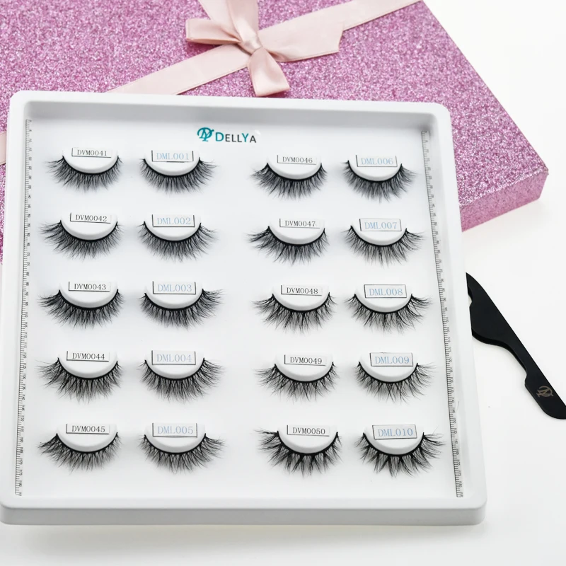 3d mink eyelashes kit lashes3d wholesale vendor packaging mink lashes natural long fast delivery 5pair eyelash book