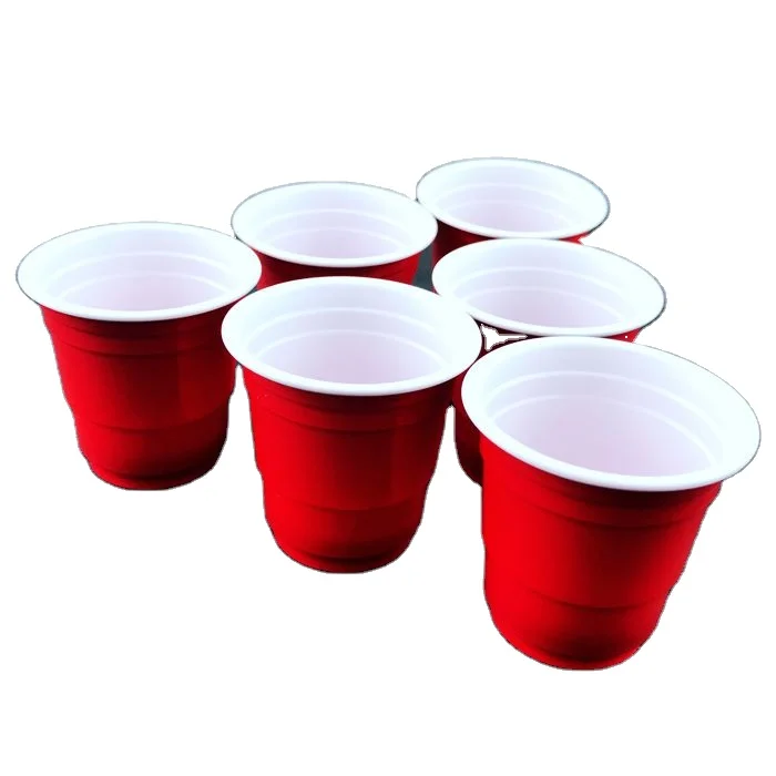 Disposable 2oz red Plastic Party Cup