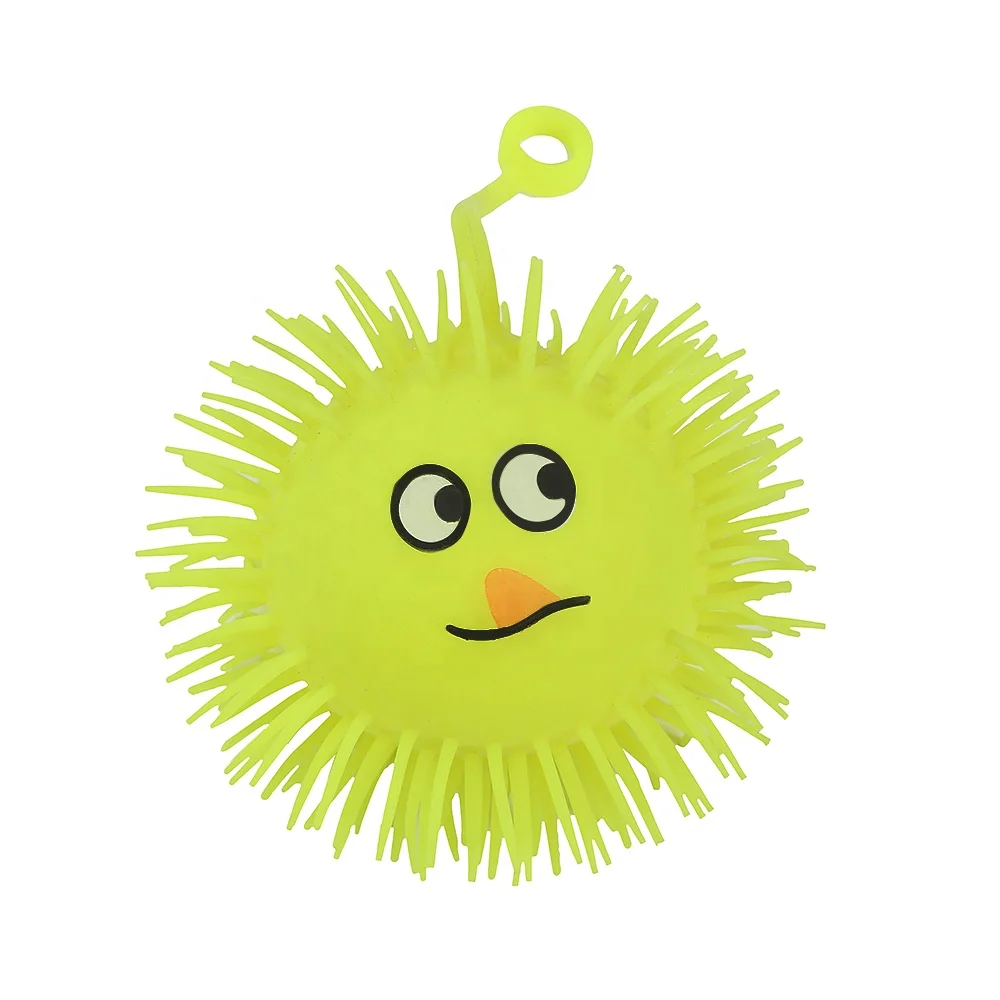 KEHUI Toy Balls Sensory Best Selling Bouncing Toy Colorful Sticky Toy 50g Smiley Ball Puffer Ball For Kids