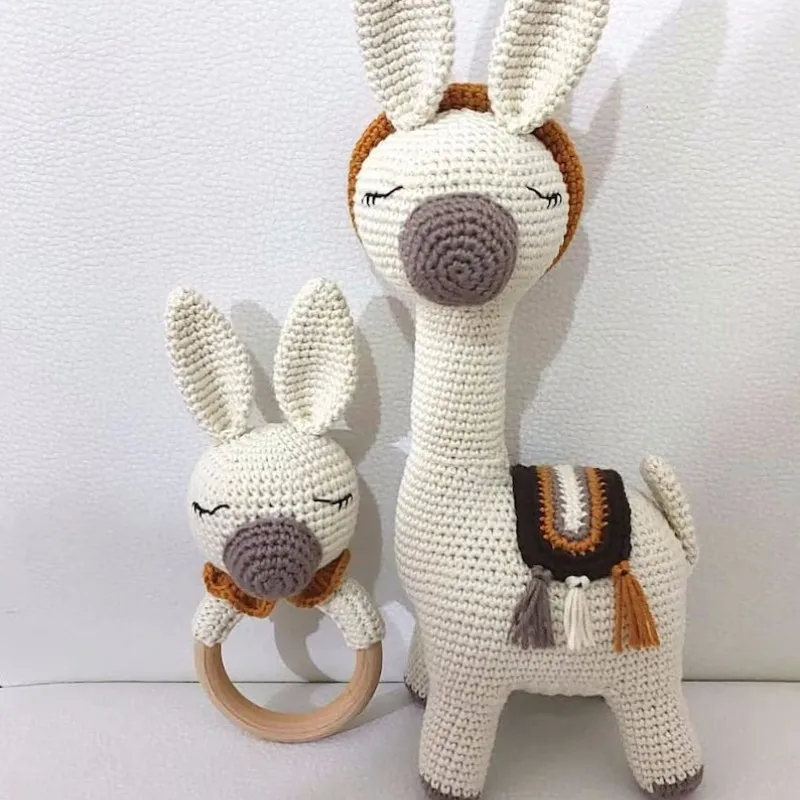 Wholesale Handmade Cute Lama Crocheted Amigurumi Alpaca Toy For Children Doll Boys And Girls Gifts