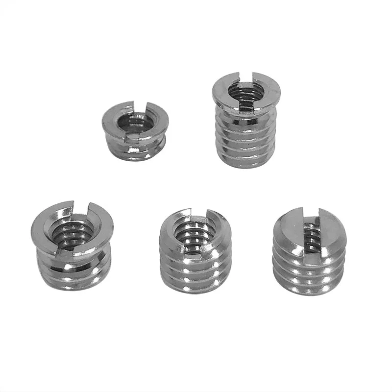 Stainless Steel Universal Camera Adapter Screw 1/4 To 3/8 Inch Conversion Nut Tripod Monopod Screw Mount