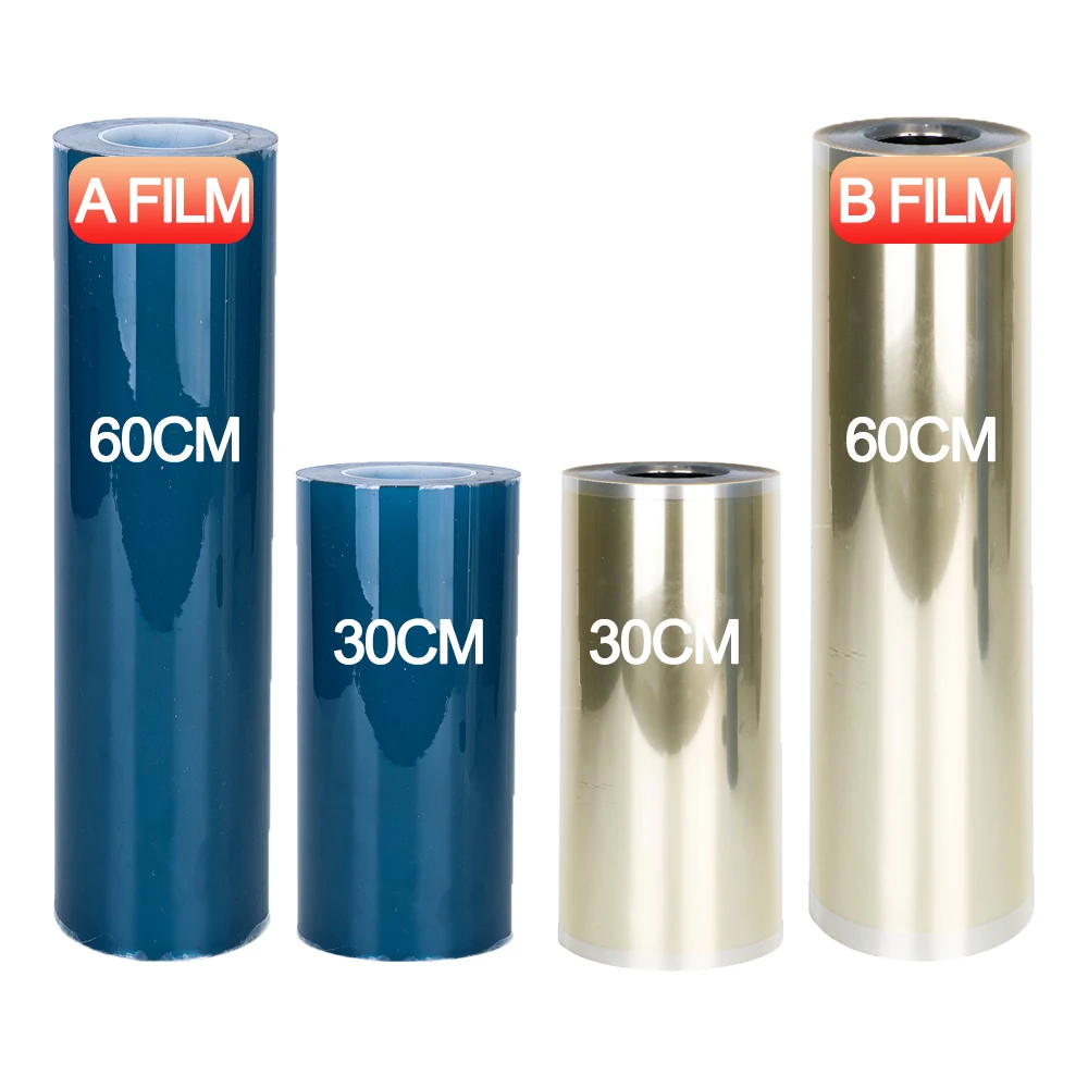 Winnerjet A3 Sheet 30cm 60cm Roll Cold Transfer Printing A&B A And B DTF AB PET Sticker Film Uv DTF Film For Uv Printer