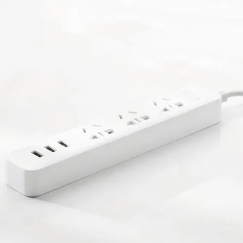 Xiaomi Smart home electronic power board socket fast charging 3 USB + 3 socket standard plug interface expansion plug board