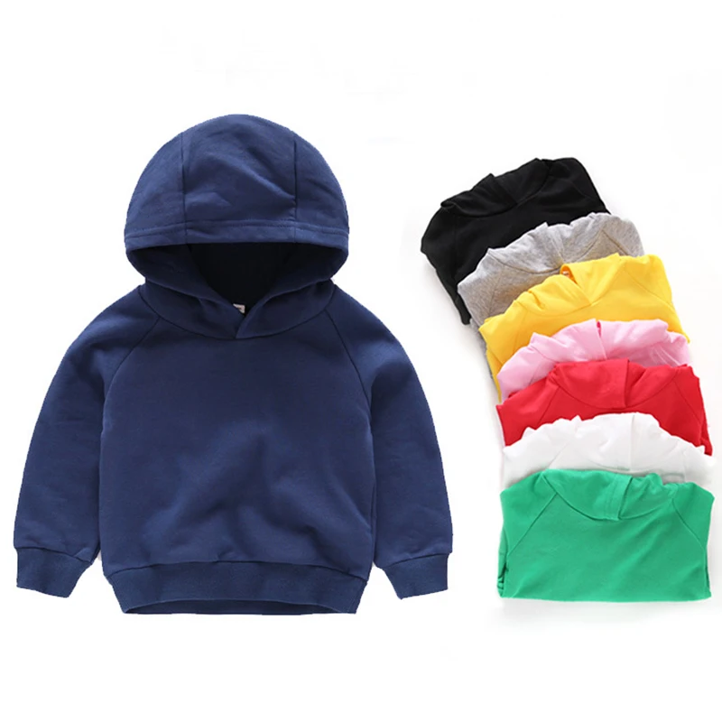 Hoodies kid 8 colors sports wholesale children plain pullover boys hoodies for kids hoodies