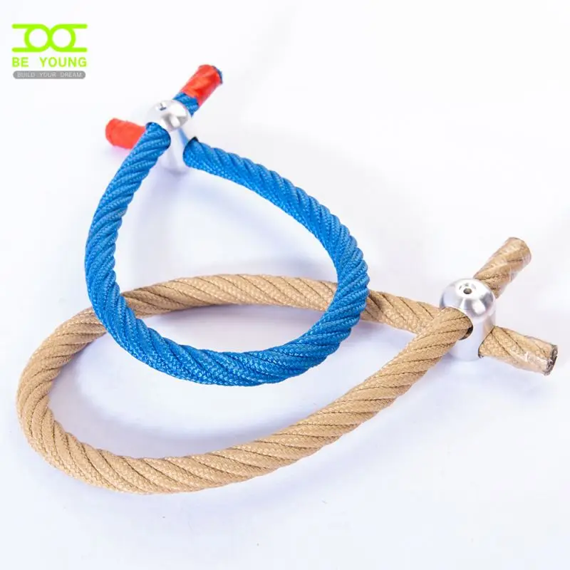 Outdoor Entertainment Playground Equipment Spare Parts Double Braided Rope Polyester Core Climbing Ladder Tree Manufacturing Of