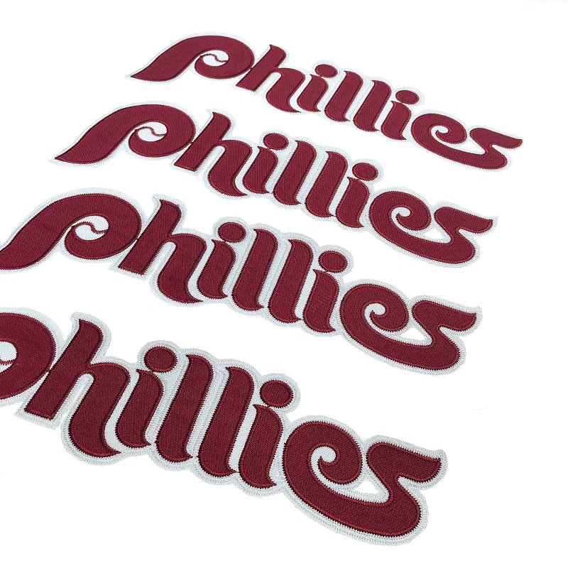 Custom Design American Baseball League Logo Tickle Twill Patch For Baseball Uniform