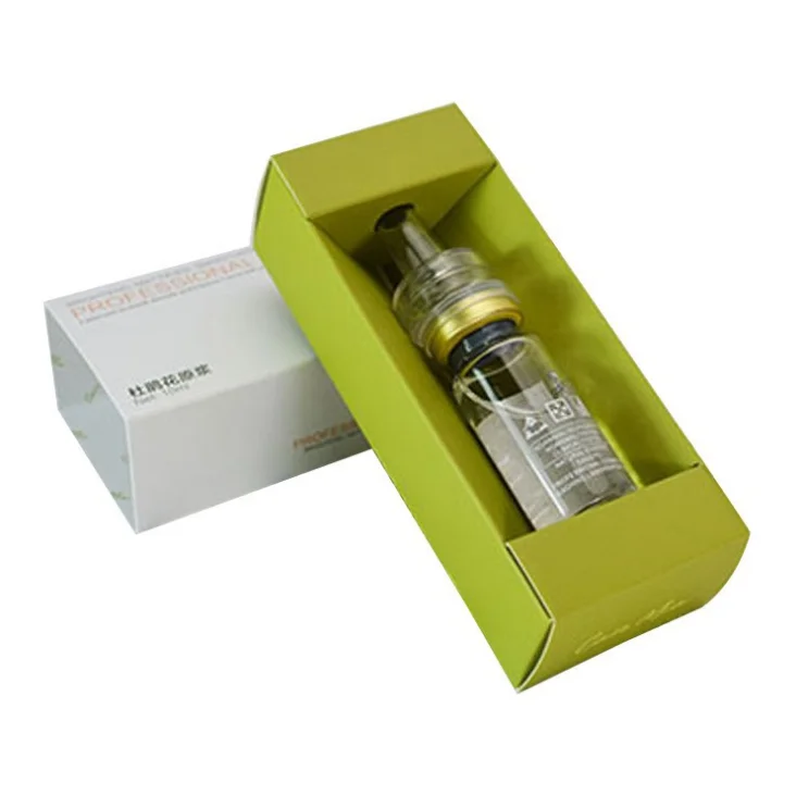 Essential Oil Perfume Gold Metallic Gift Set Packaging Box With Insert