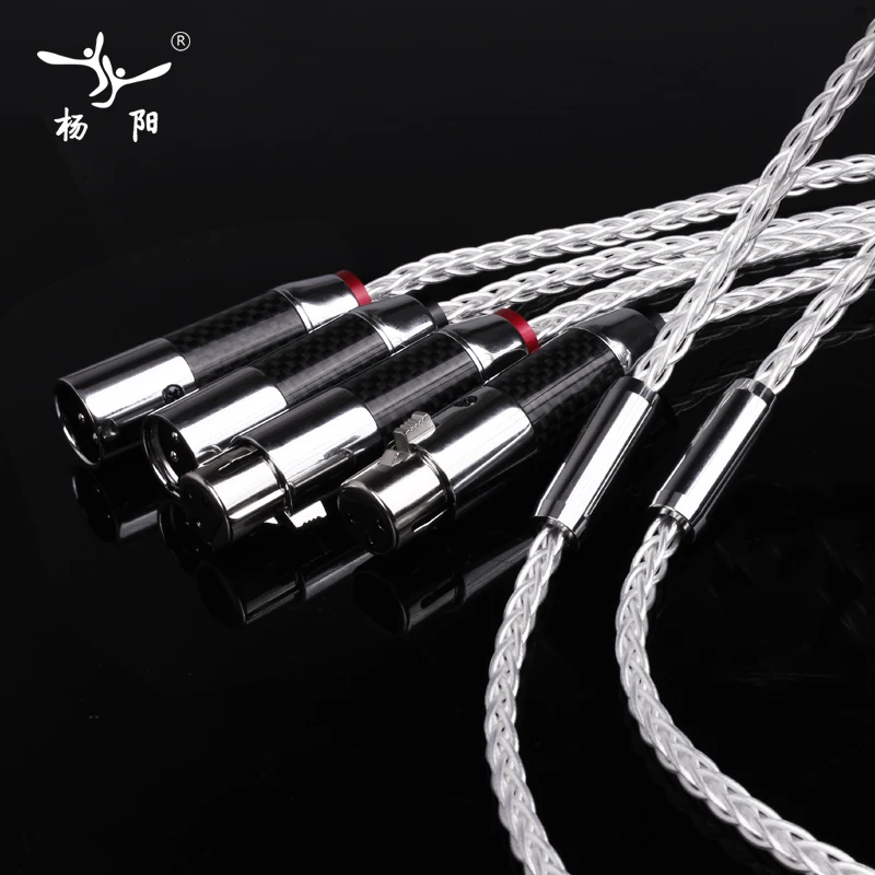 YYTCG Hifi XLR Cable High Purity OCC 2XLR Male to Female Cable to interconnection with Microphone ,Multimedia, sound ,amp