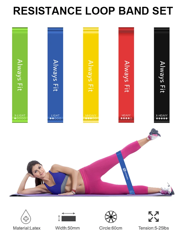 Тренировки Фитнес мини 10/12 дюймов сопротивление эластичная лента фитнес петли для ног и рук asist упражнения