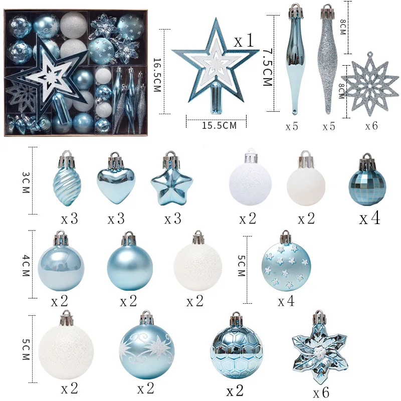 Christmas Decorations Balls Christmas Decoration Supplies Tree Ornaments Christmas Ball
