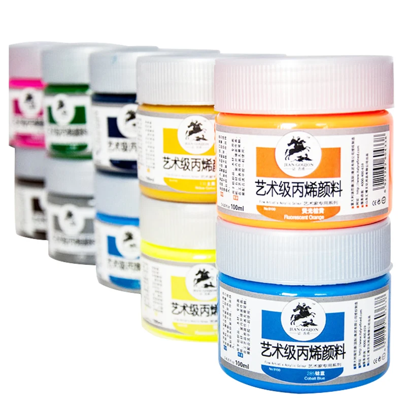 Artist Quality 100 ml Acrylic Paint in Assorted Colors for Artists & Hobby Painters