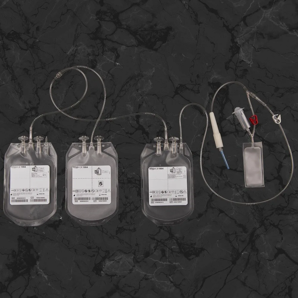 350ml Quadruple Blood Bag Steril Medical Transfusion Device Single Double Triple Modules On Stock Best Quality Premium Product