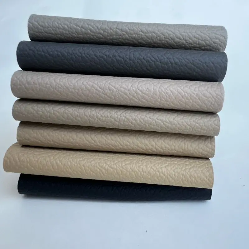 Personalized Recycled PVC Artificial Leather Sofa Furniture Floor Mats Scratch Resistant Embossed Woven Car Seats Chairs Good