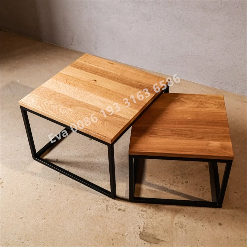 Wholesale Manufacturer Outdoor Dining Table Set With Steel Base Mdf Dining Table Set For Living Coffee Shop