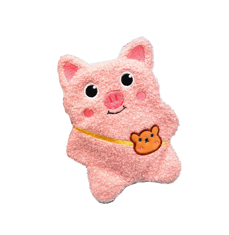 Promotional Custom Cute Plush Toy Cartoon Animal Shaped Pencil Case Girls Students Stationery Packaging Bags