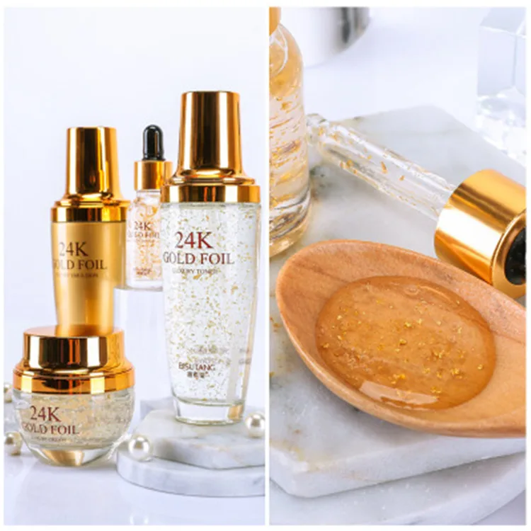 Private Label 24K Gold Creams Facial Care Set Whitening Skin+Care+Set Anti Aging Face Cream Set