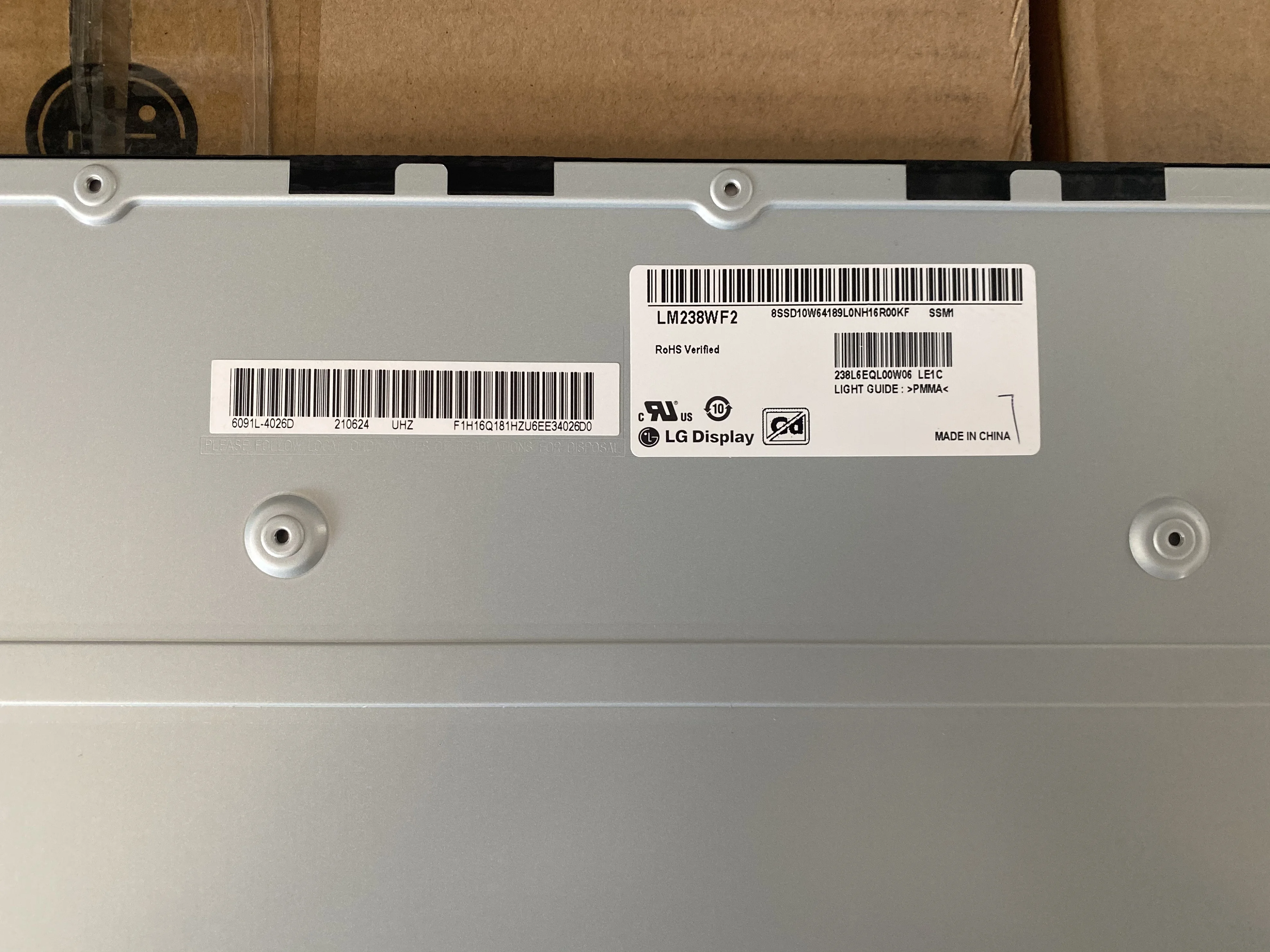 Lm238wf2-ssm1 1920X1080 23.8inch 100% Original Brand New LG Replacement LCD Module TFT IPS Desktop Display Flawless