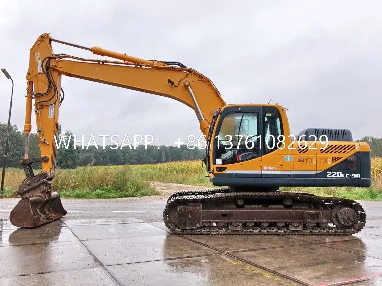 Используемый корейский экскаватор Hyundai 220 Автоматический Гидравлический подержанный hx220