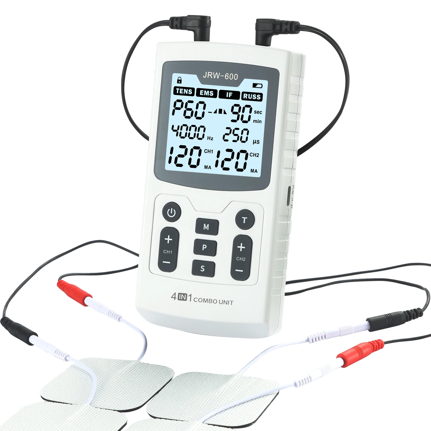 Interferential Current Russian Stimulation physiotherapy IFT RUSS TENS EMS machine