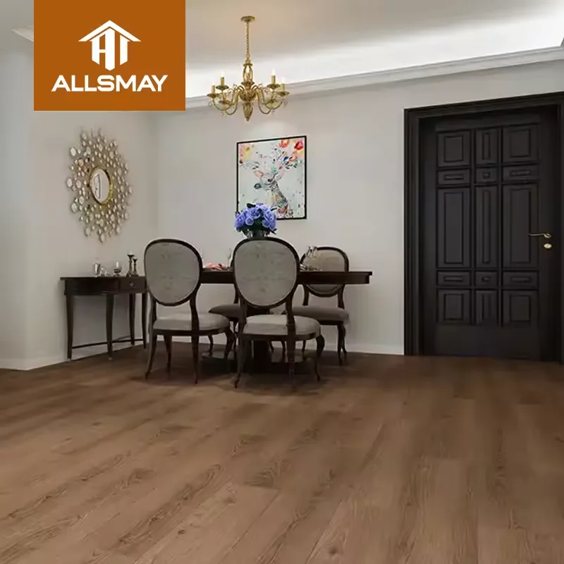 Luxury Anti-Slip Beige PVC Tiles 30cm Click-Installation Indoor Car Wash Waterproof Modular Floor Stickers Luxury Garage PVC