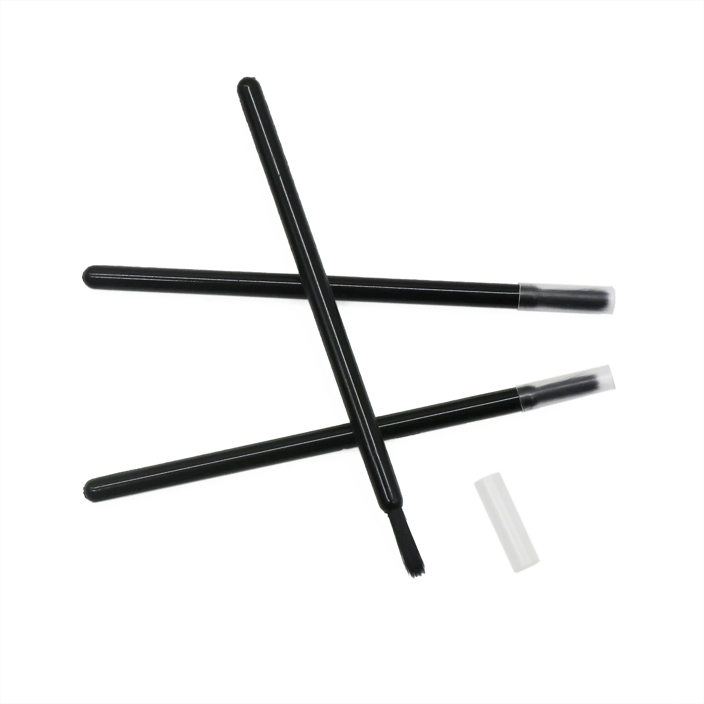 Wholesale High Quality Hand made Disposable Solid Handle Lip Brush Lip Gloss Lipstick Applicator Make up Tools