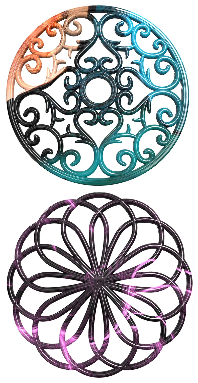 
Eco-friendly Food-safe Material Resin Mold for Cup Mat Hand Making Silicone Molds Epoxy Resin SET Transparent Mould 