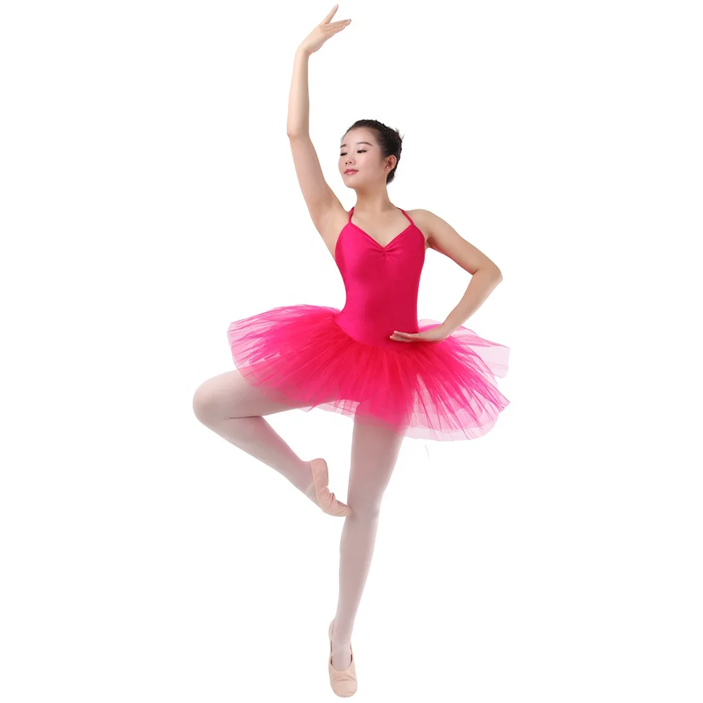 Classical Professional Adult Halter Dress Ballet Dance Tutu with 7 Layers