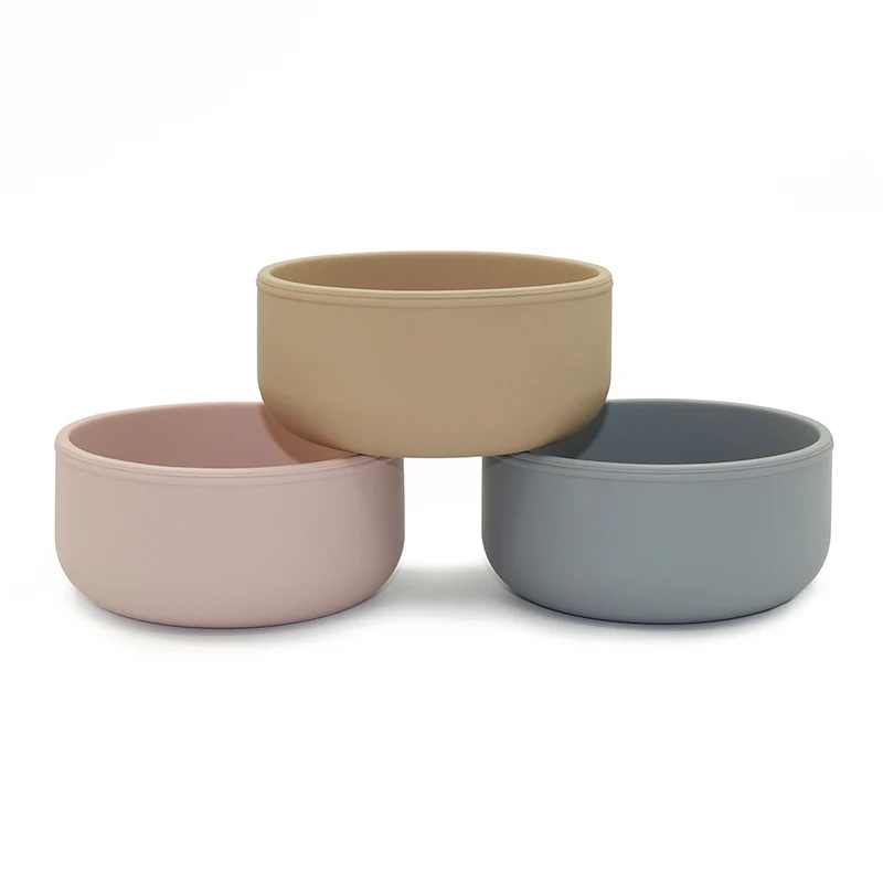 Новое поступление экологически чистые нетоксичные без БФА безопасные для пищевых продуктов силиконовые детские разделенные тарелки миска кормления ребенка