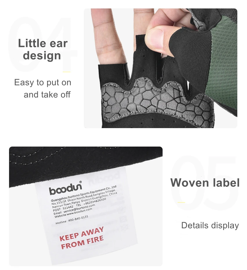 Перчатки мужские для горного велосипеда, Нескользящие дышащие, с открытыми пальцами, для горного велосипеда