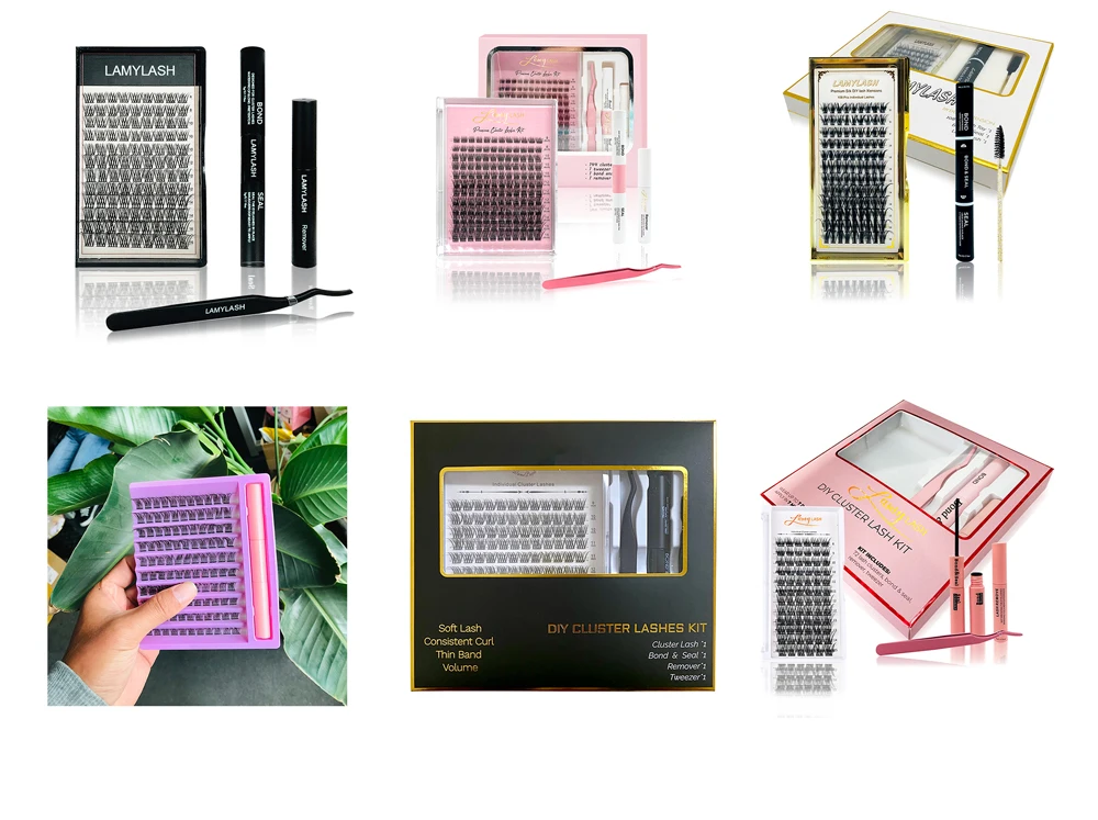 Hot Sale Private Label Lash Cluster DIY Eyelash Cluster Lash Kit
