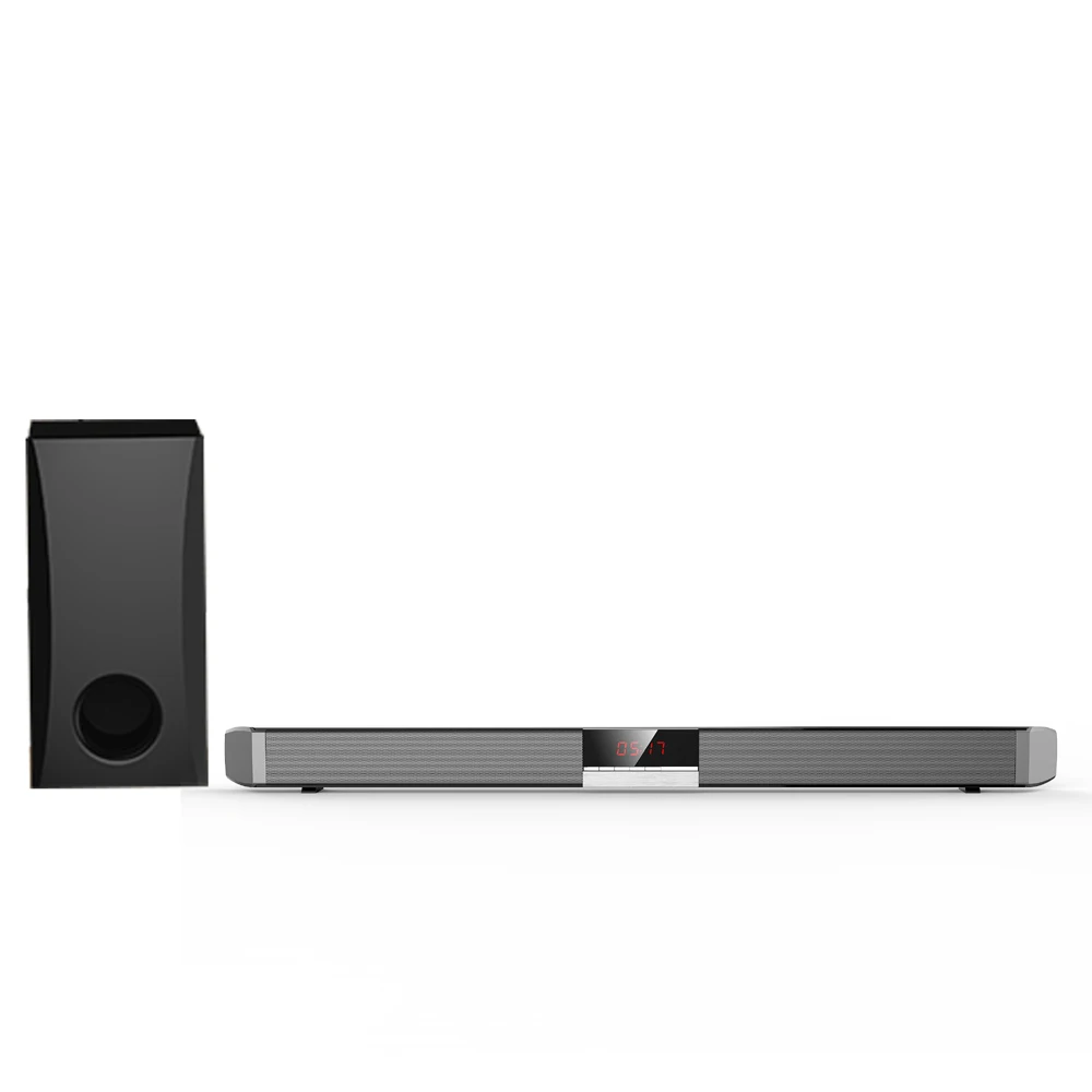 2.1 Channel Soundbar Home Theatre System Wireless Sound Bar With Subwoofer at Home
