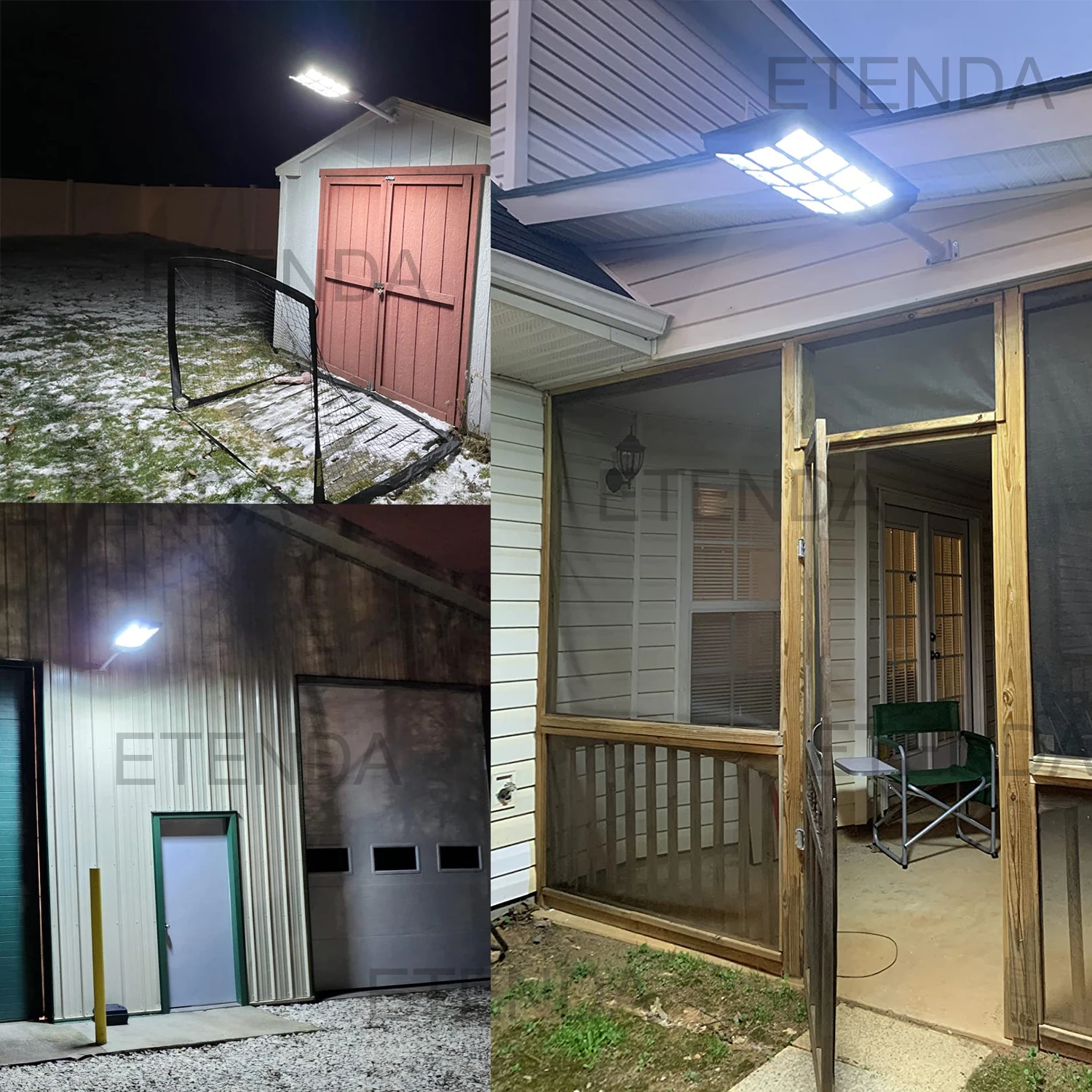 Outdoor Commercial Solar Powered Wall Lighting 500w 600w 800w 1000w All In One Led Solar Panel Street Light