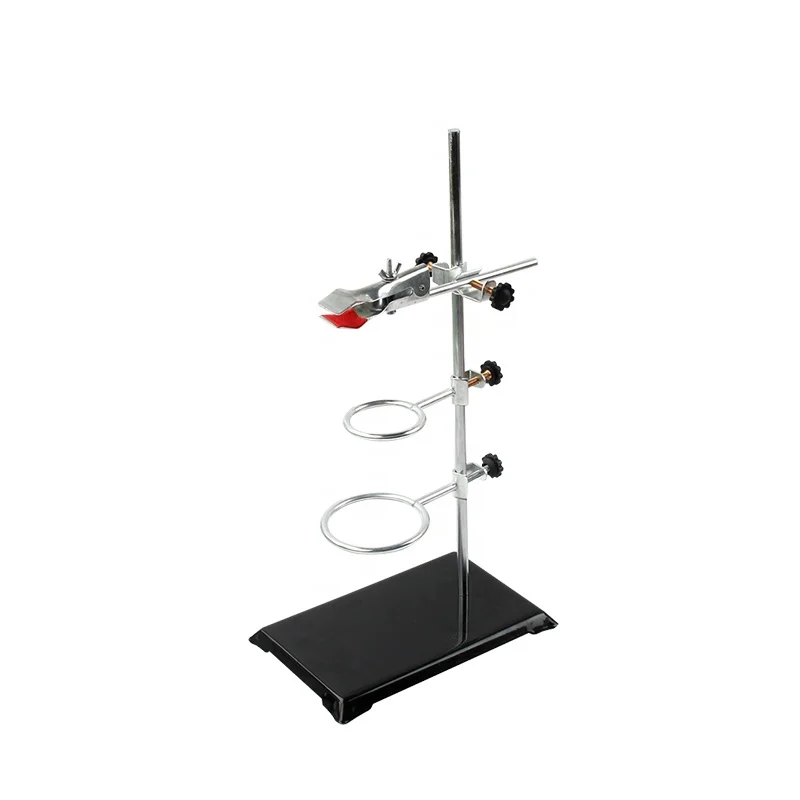 laboratory ring 30cm retort iron stand with flask clamp clip