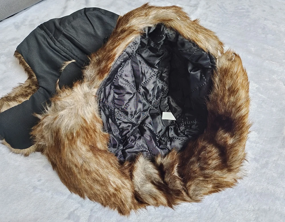 Russian Ushanka Trooper Trapper Aviator Bomber Hat Fur Lined Earflap Winter Cap