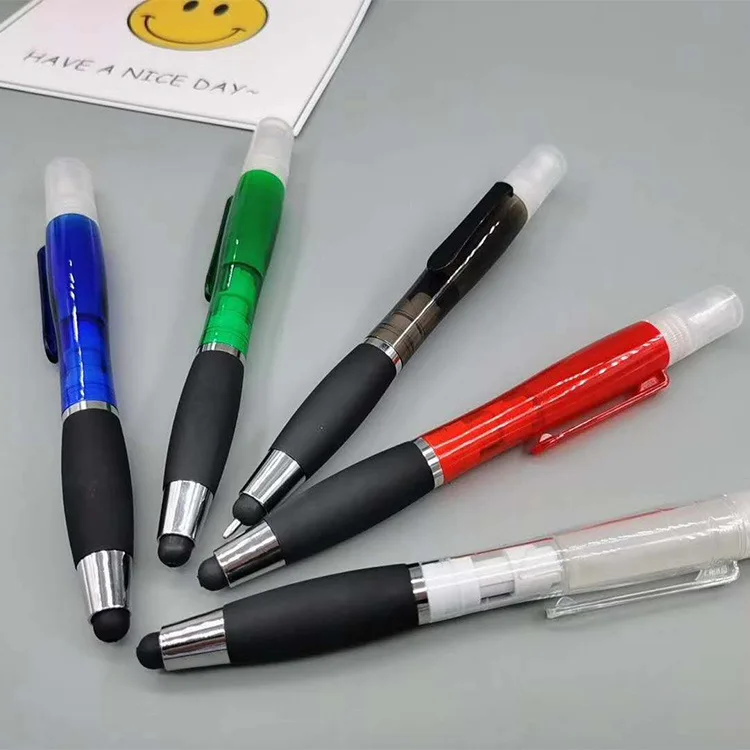 Wholesale 3ml Alcohol Spray Pen Perfume Bottle Pocket Hand Sanitizer Ball Pen