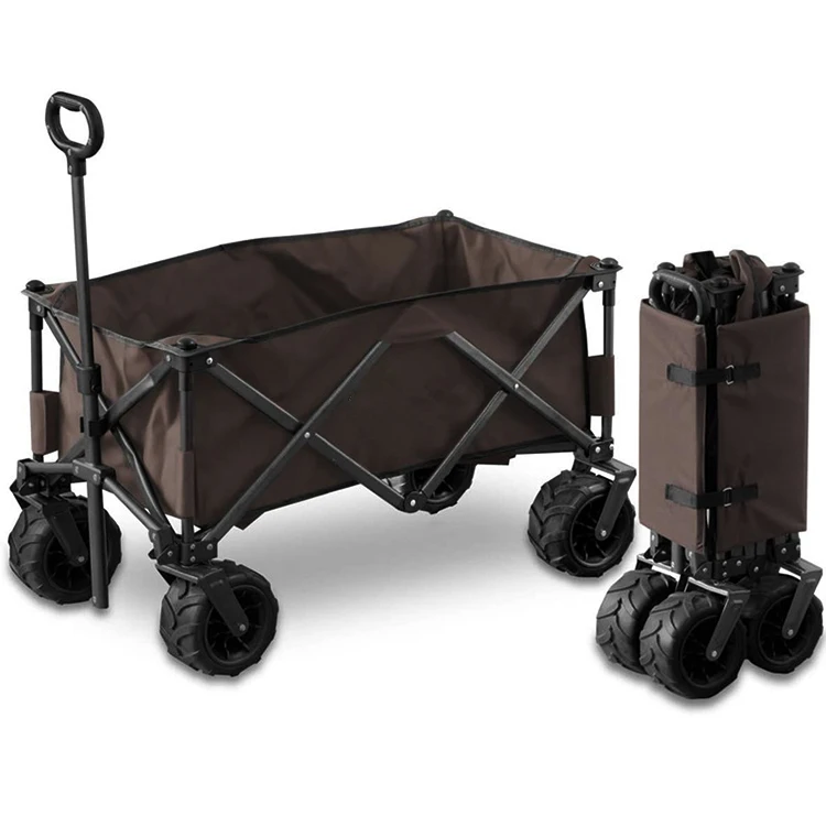 Cheap outdoor travel portable garden picnic wagon trail carrying utility folding camp cart folding wagon