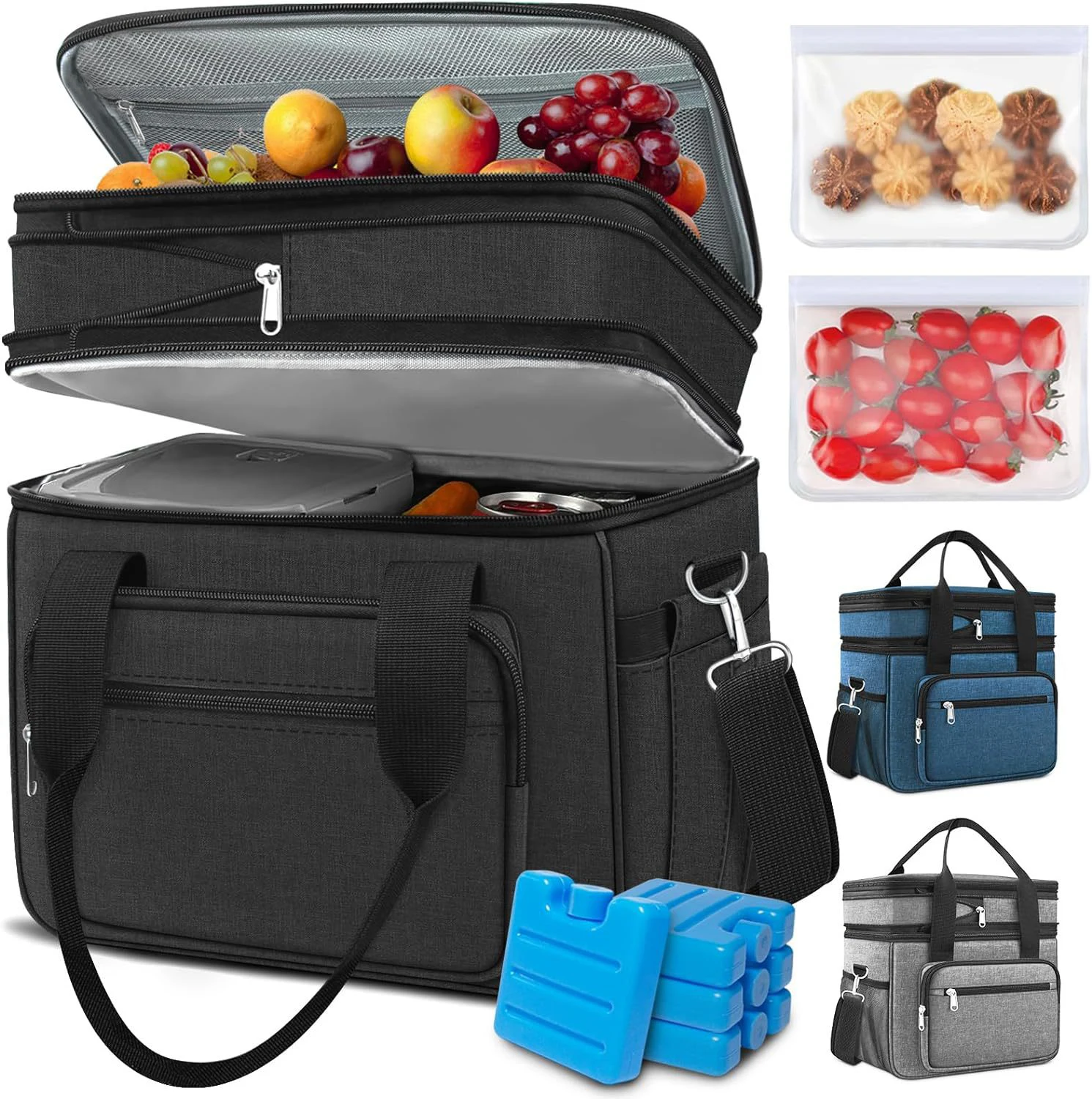 Lunch Bags Custom Logo Professional Promotional Outdoor Food Delivery Insulated, Thermal Cooler bags With Customized Logo