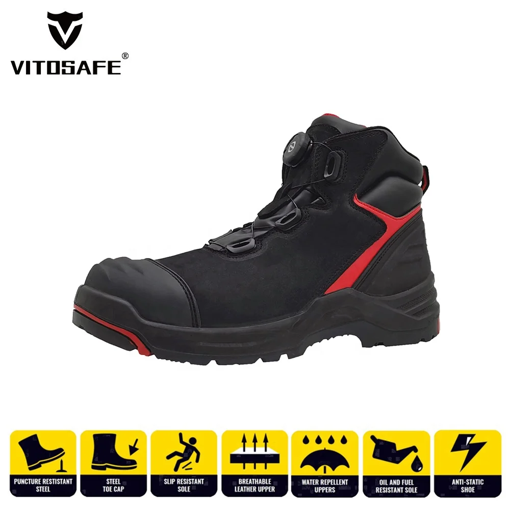 VITOSAFE Wholesale Factory Price Anti-static Labor Footwear S3 Steel Toe Safety Shoes Work Boots for Men