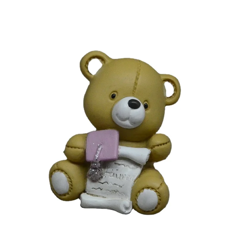 Graduation Gift for Children Resn Bear Satues Mini Gadgets Wholesale Custom DIY OEM ODM Souvenir