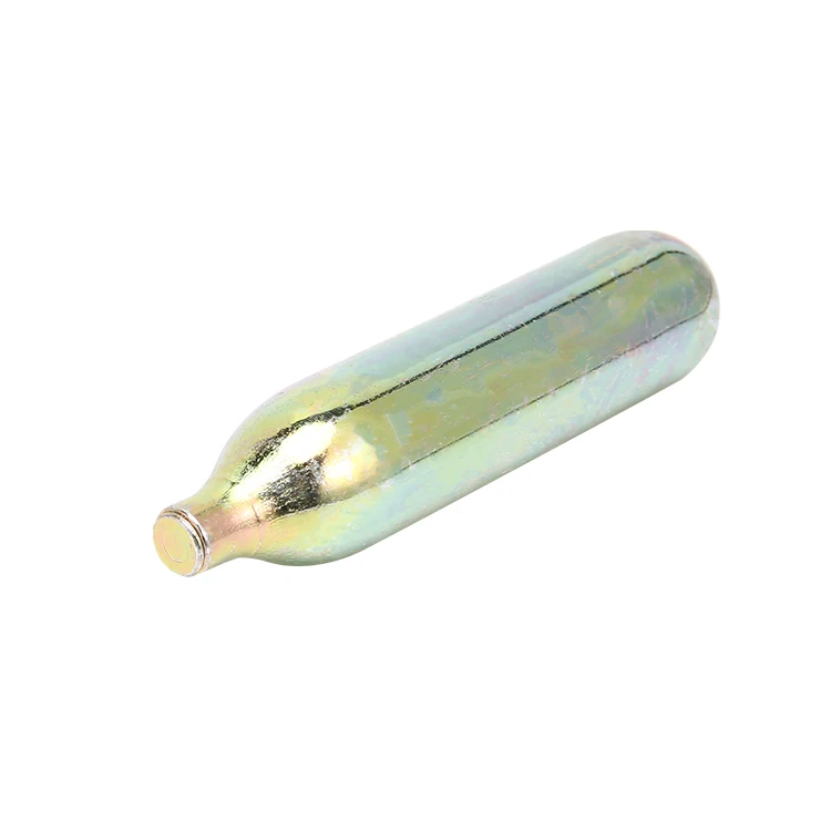 2021 Hot Sale Wholesale Steel Material Thread 21ml Co2 Cartridge Portable Good Sealing Gas Cylinder For Bike Tire Inflate