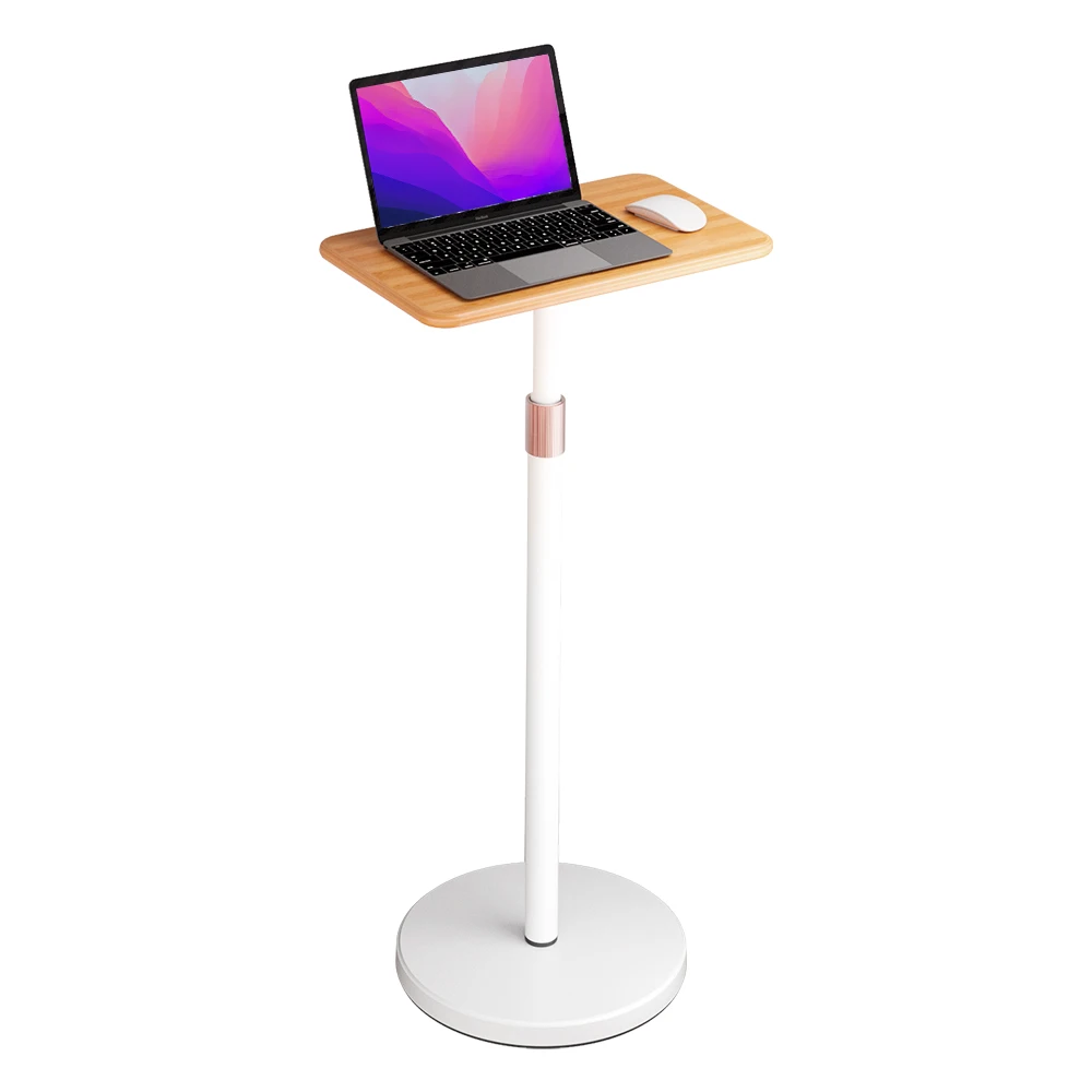 Hot Selling Floor Wooden Laptop Stand Wood Laptop Riser Stand For Office