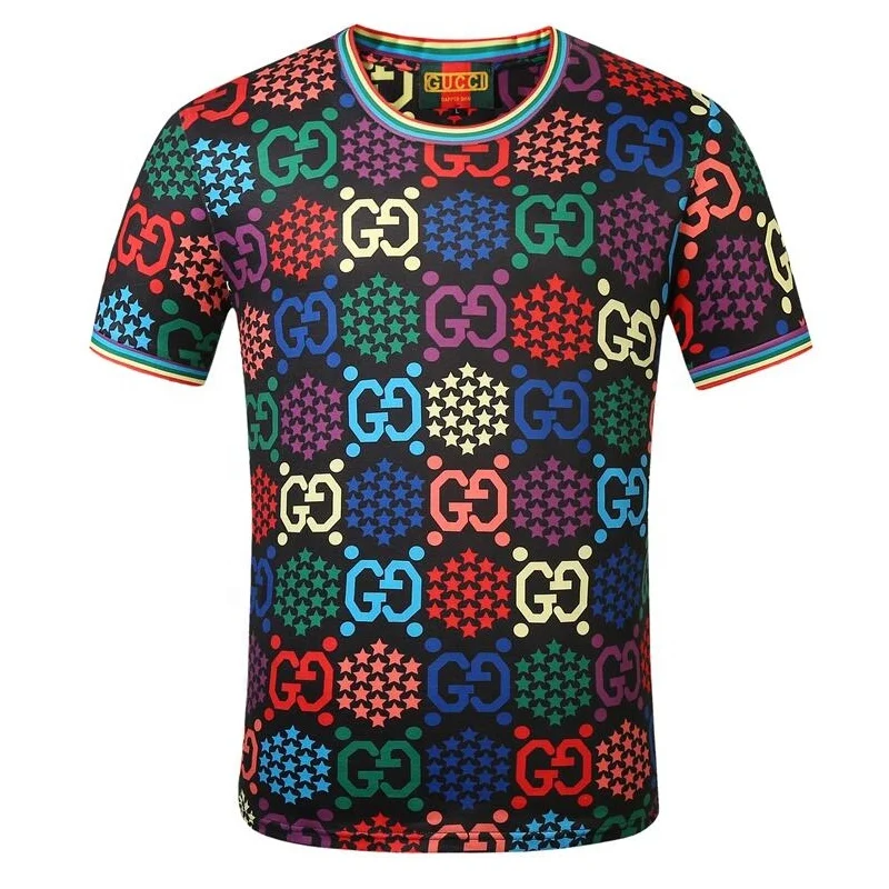 New Model 2021 OEM 3D Cotton Full Sublimation Printed Screen Men T Shirt
