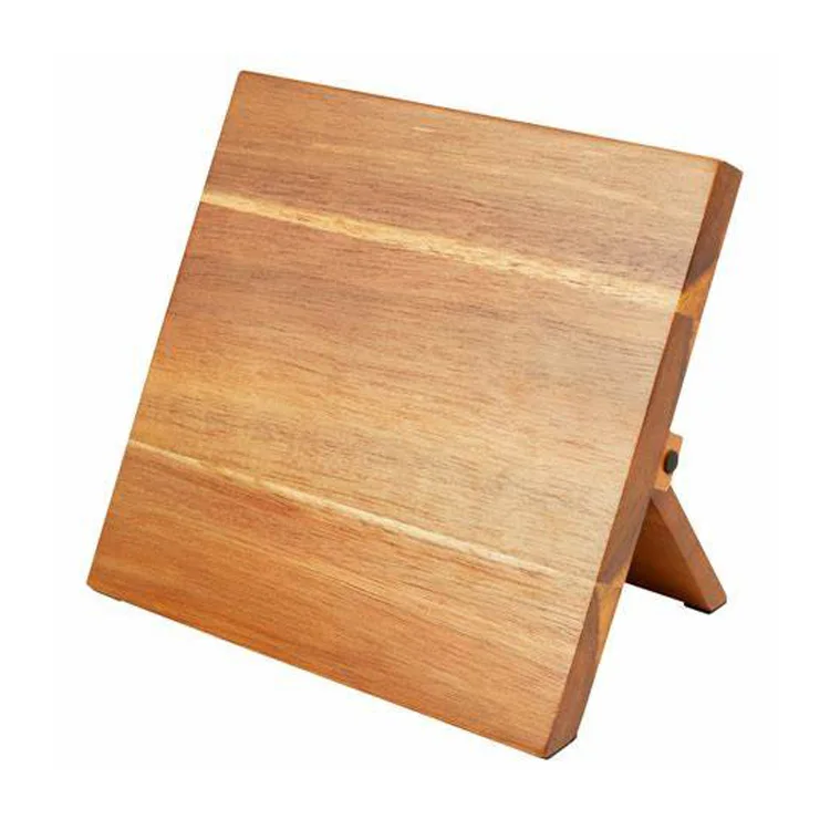 Магнитный блок для ножей неодимовые магниты дерево акации орех с основанием из нержавеющей стали магнитный