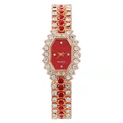 New Ladies bracelet square dial watch full diamond fashion casual starry sky watch