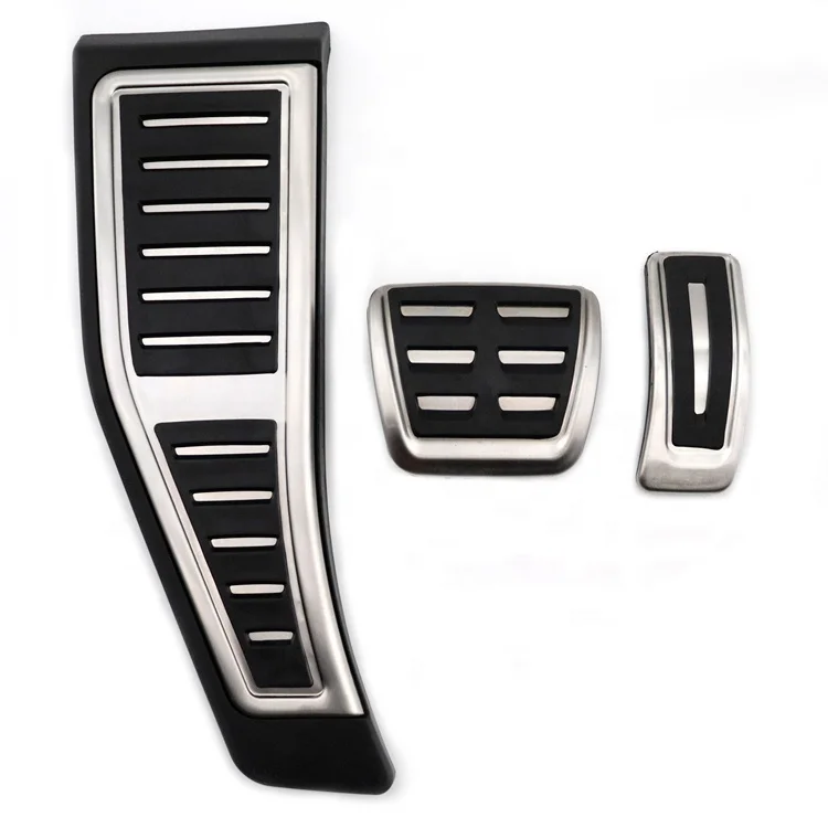 Right driving Car interior parts Stainless steel Brake accelerator rest pedal for Audi Q7 in 2016-2021year