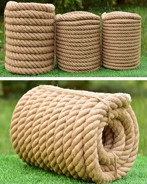 RIOOP Factory Wholesale Durable Long-lasting Customized Jute Rope&Jute Twine for Many Usages