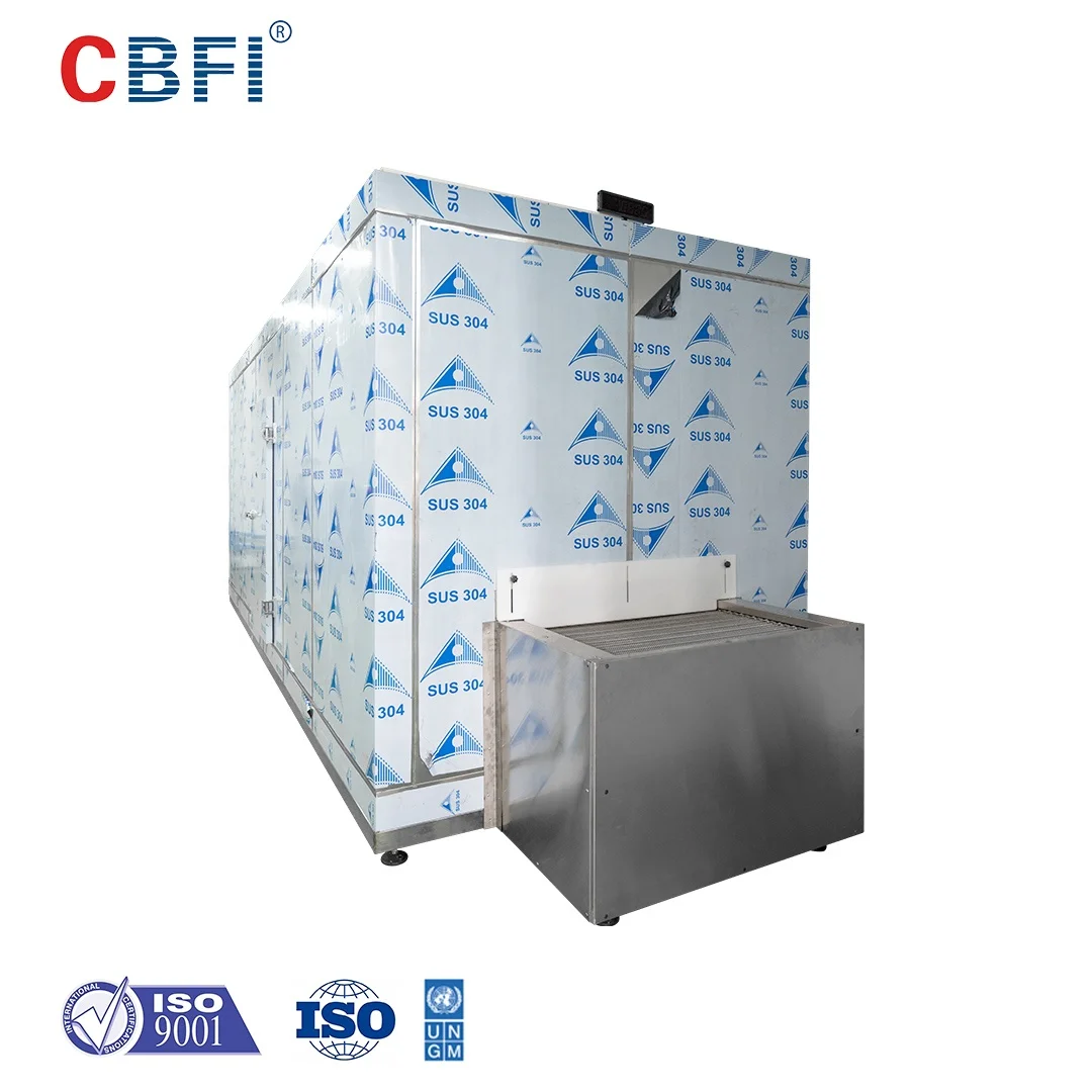 Blast Chiller Tunnel Cold Storage Refrigeration Equipment for Aquatic Goods