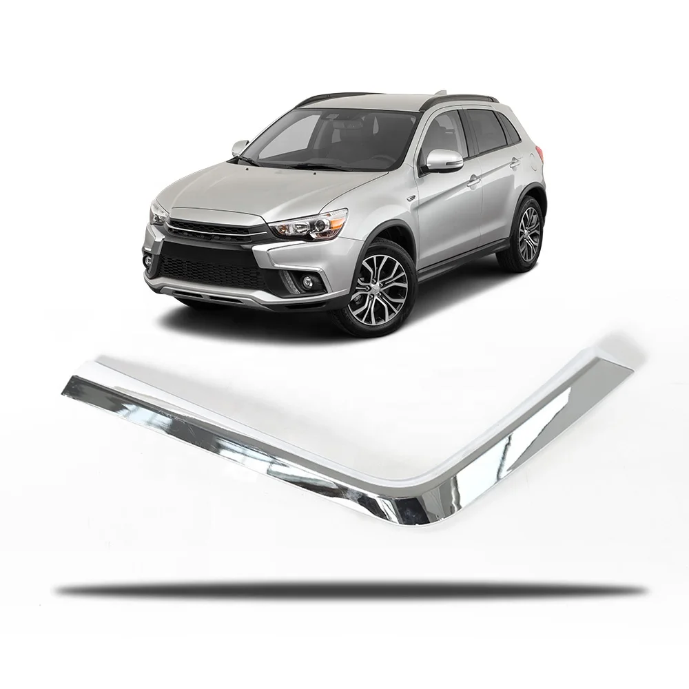 Подходит для Mitsubishi Outlander Sport RVR 16-19 переднего бампера Хромированный Молдинг отделкой ниже R