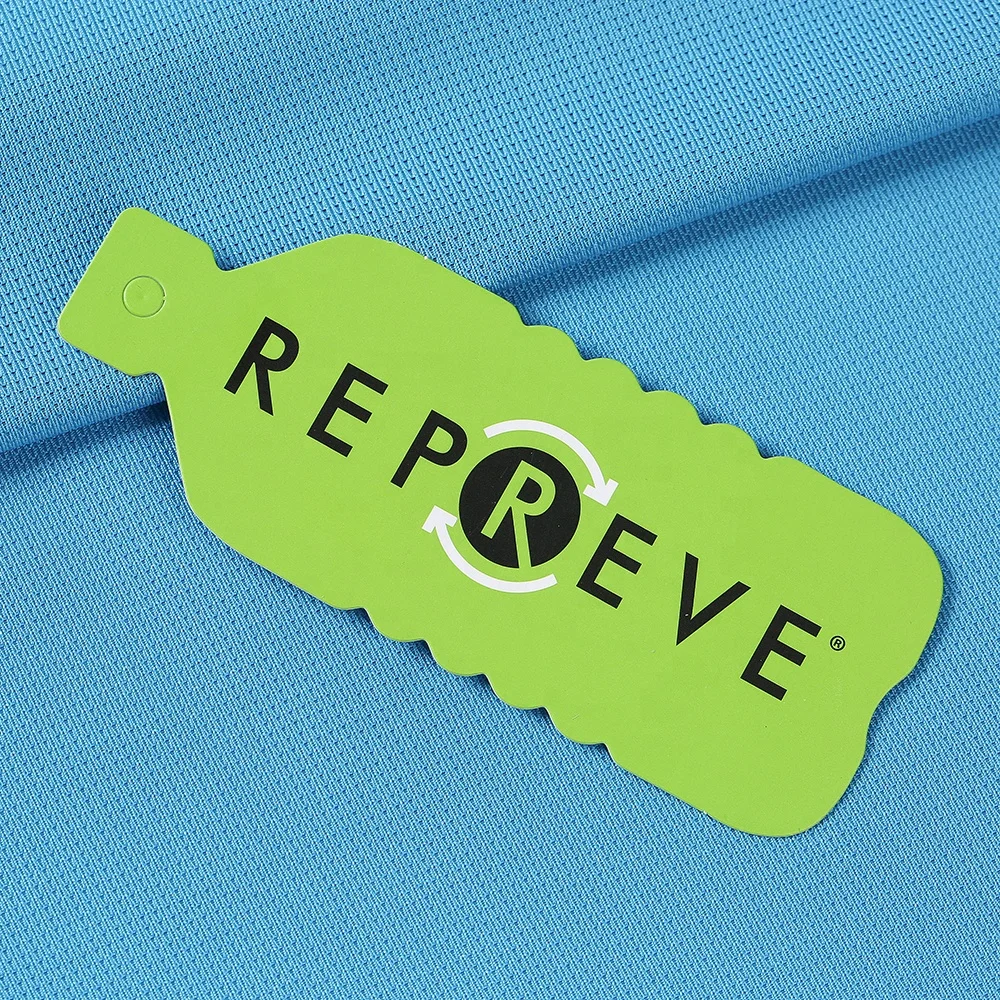 100% переработанная Полиэстеровая ткань в рубчик для майки